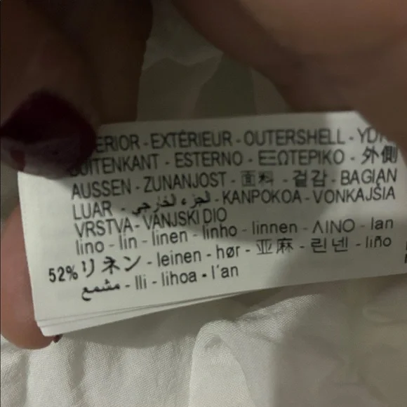 Zara NWT white linen blend midi dress 3269/709 - Picture 12 of 13